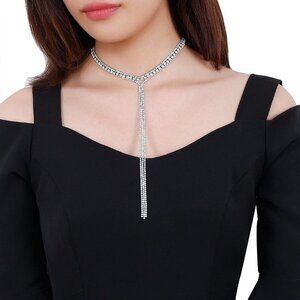 Necklace Crystal Tassel Wide Collar Necklaces